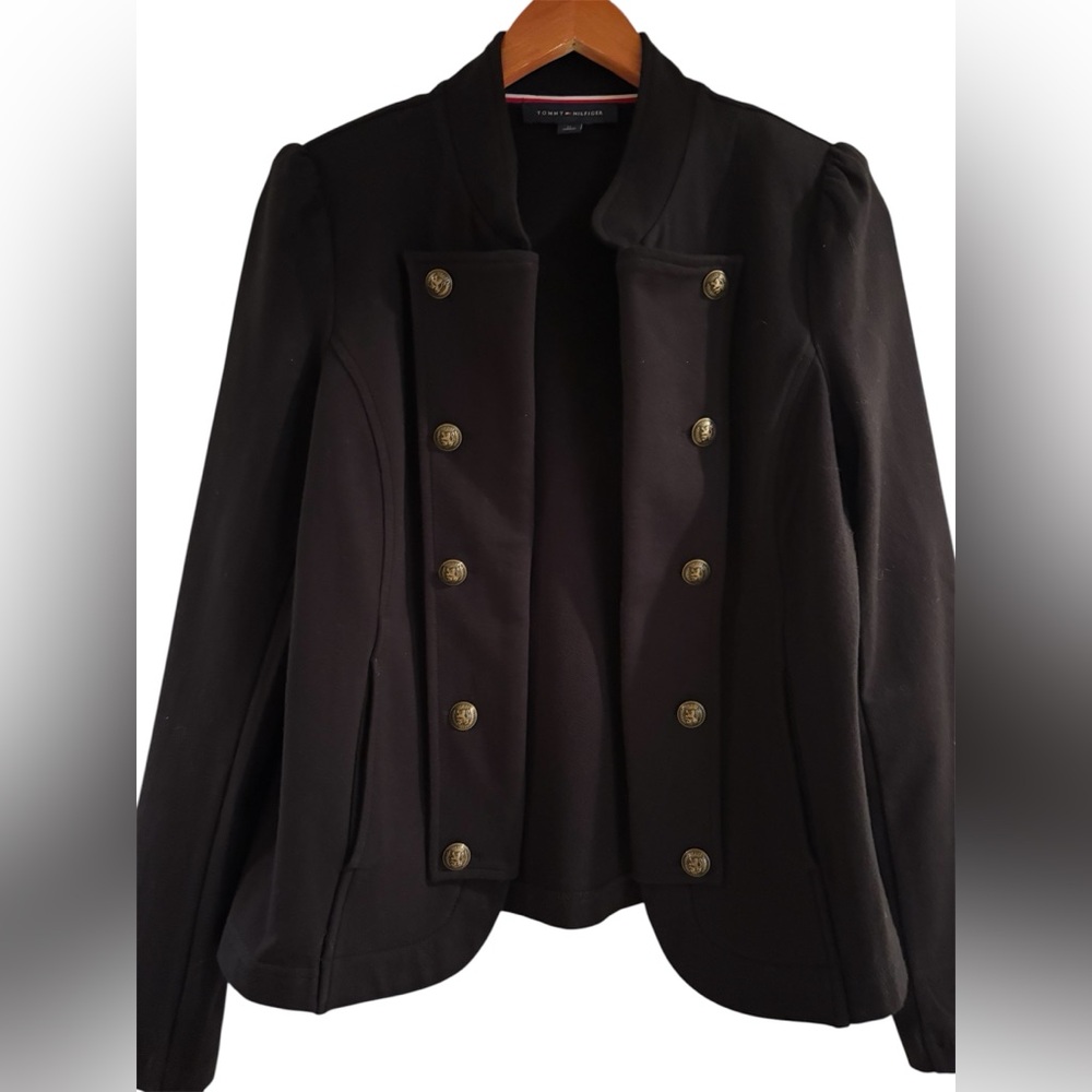 Tommy Hilfiger Black Military Style Jacket